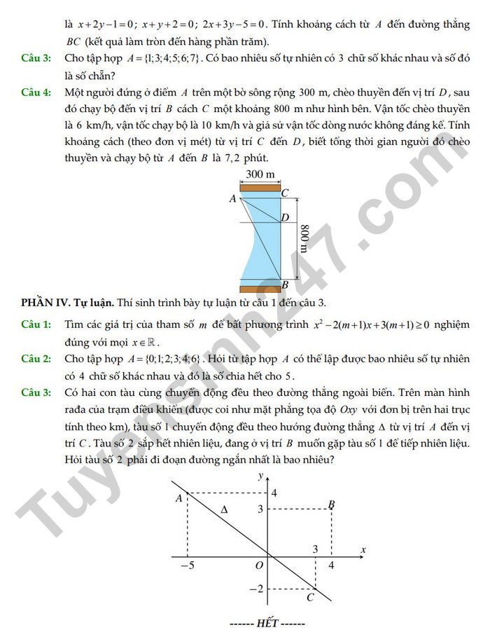 De on thi giua HK2 mon Toan 10 - THPT Thu Duc 2025