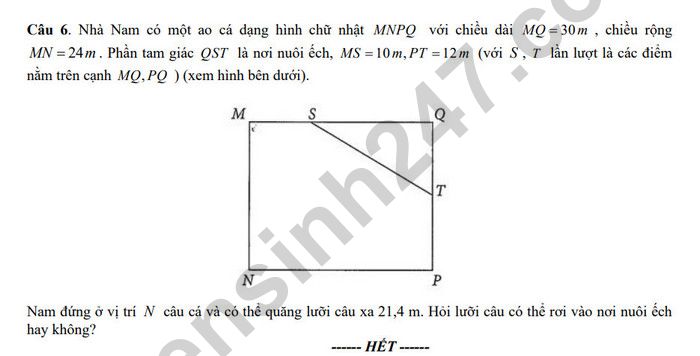 De thi giua ki 2 nam 2025 mon Toan lop 10 - THPT Huong Hoa (de minh hoa)