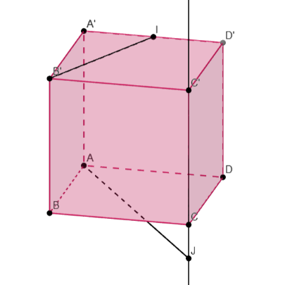 A drawing of a cube with lines and dots

Description automatically generated