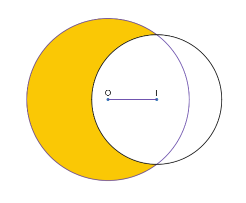 A yellow and black circle with a line between it

Description automatically generated