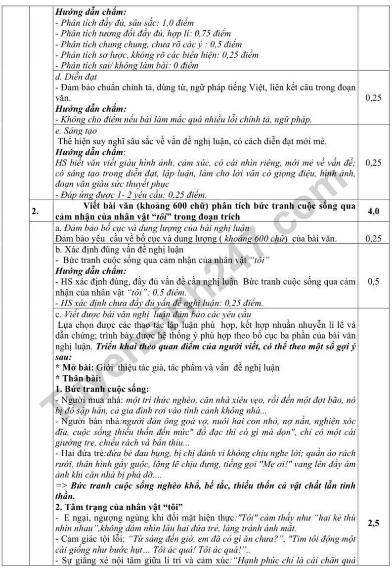 De thi thu mon Van tot nghiep THPT 2025 lan 2 - So GD Thai Nguyen (Co dap an)