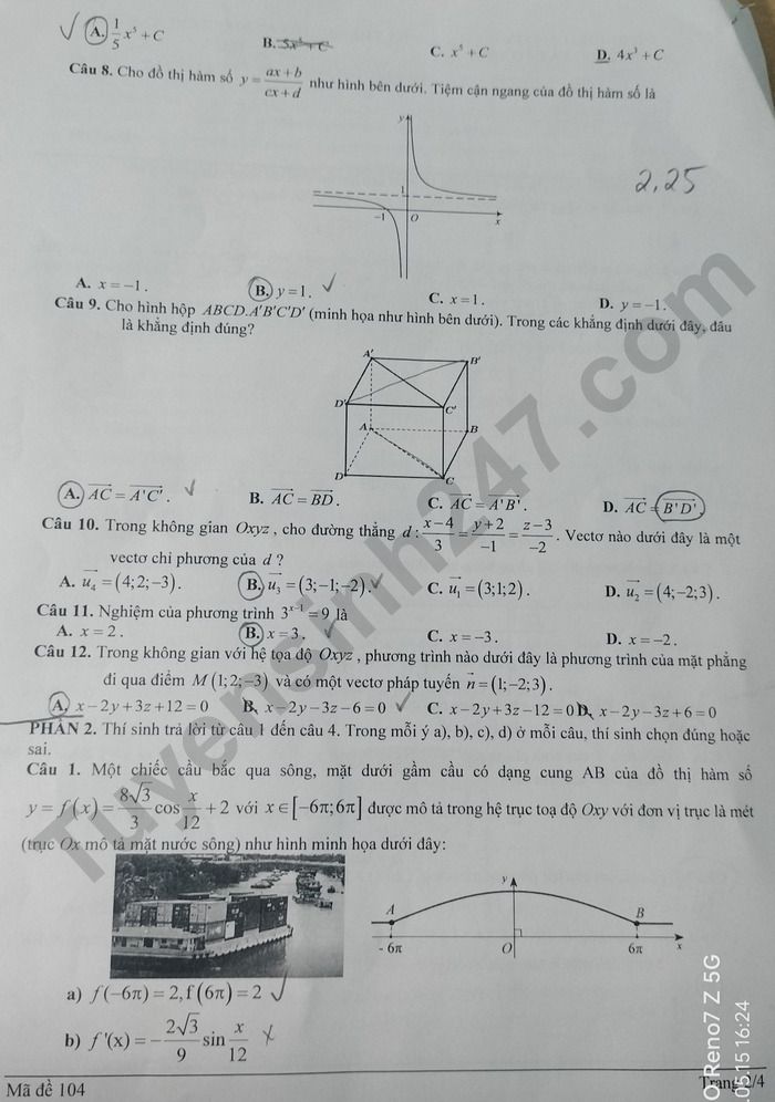 De thi thu mon Toan tot nghiep THPT 2025 - So GD Lai Chau (lan 2)