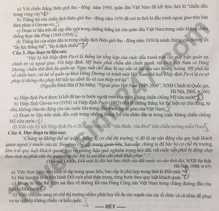 De thi thu TN THPT mon Su 2025 - So GDDT Bac Giang (lan 2)