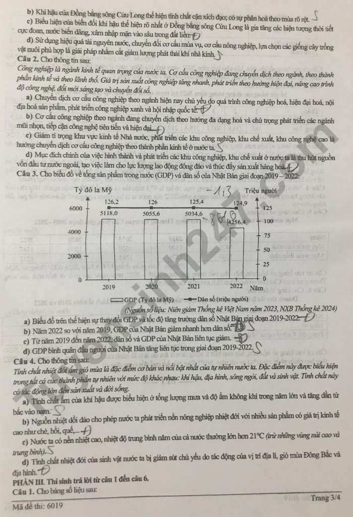 De thi thu tot nghiep THPT 2025 mon Dia - So GDDT Bac Giang (lan 2)