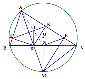 A diagram of a triangle with lines and dots

AI-generated content may be incorrect.