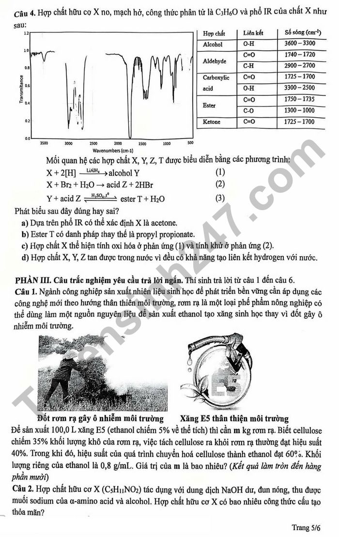 De thi thu mon Hoa tot nghiep THPT 2025 - THPT Chuyen Le Khiet (lan 2)
