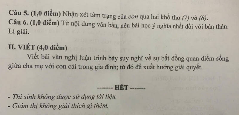 Tinh dau tien to chuc thi tuyen vao lop 10 nam hoc 2025 - 2026
