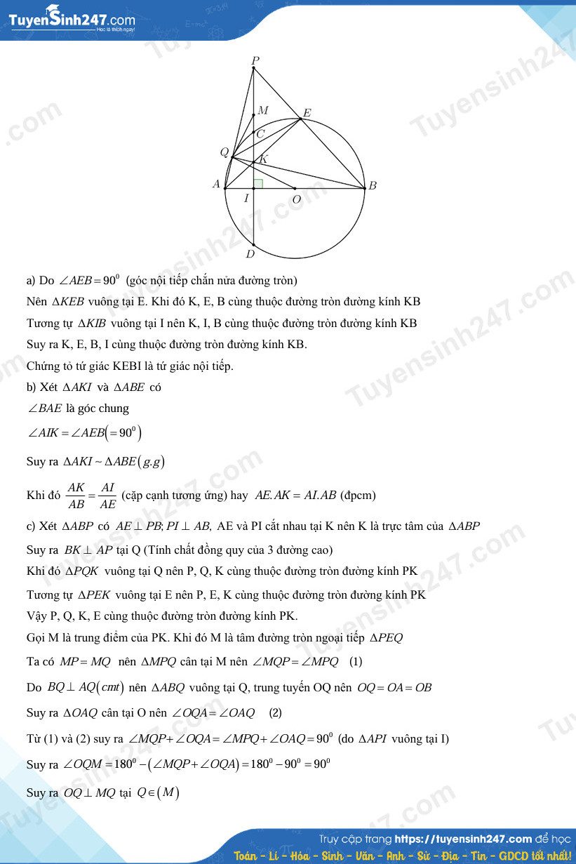 Dap an de thi vao lop 10 mon Toan - Bac Lieu 2025