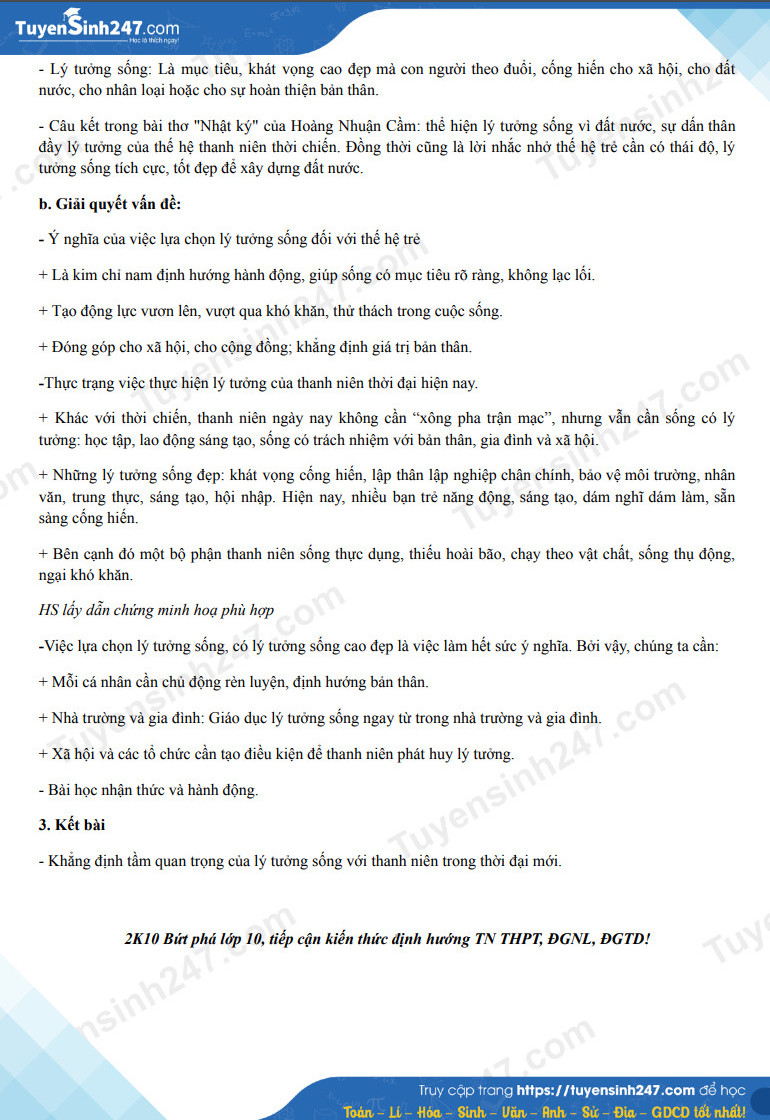 Dap an de thi vao lop 10 mon Van - THPT chuyen Khoa hoc xa hoi va Nhan van Ha Noi 2025