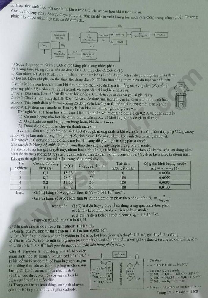 De thi thu tot nghiep THPT 2025 mon Hoa - So GDDT Lam Dong