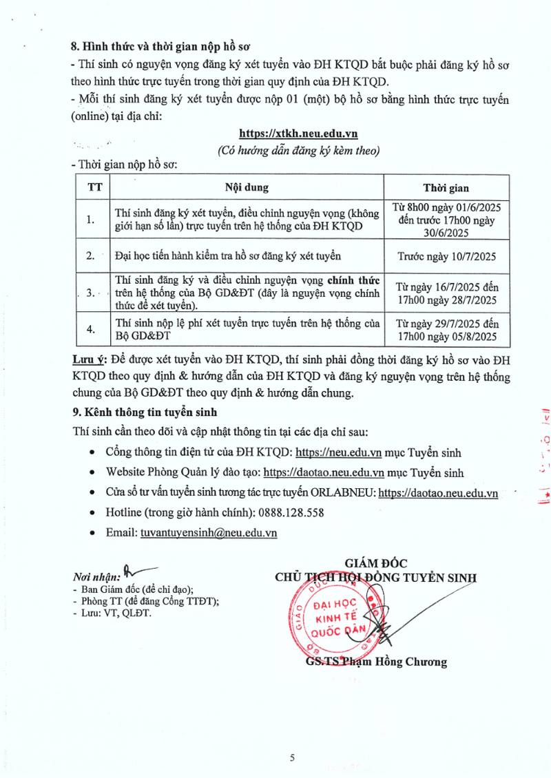 Dai hoc Kinh te Quoc dan cong 0,75 diem cho tat ca thi sinh co IELTS