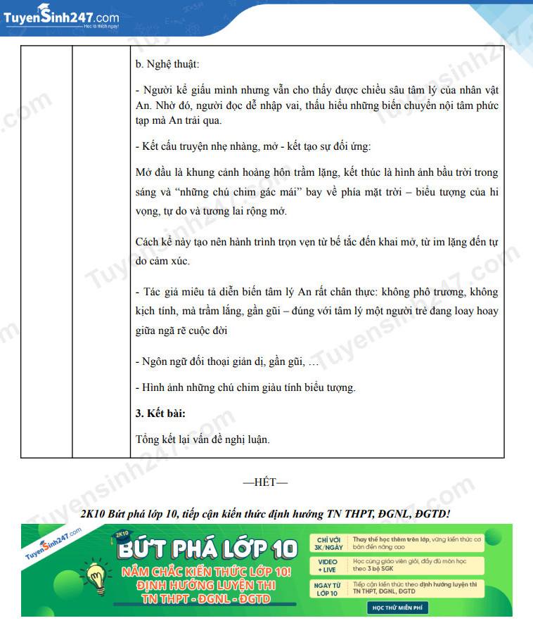 Dap an de thi vao lop 10 mon Van 2025 - Dong Nai