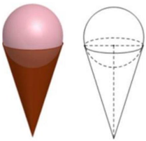 A drawing of a cone with a pink ball

AI-generated content may be incorrect.