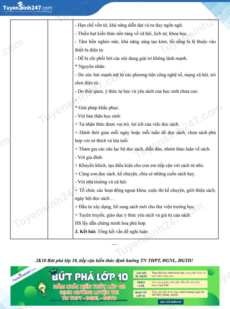 Dap an de thi mon Van vao lop 10 - Ninh Binh 2025