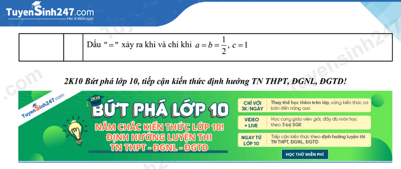 Dap an de thi vao lop 10 mon Toan 2025 - Ha Tinh