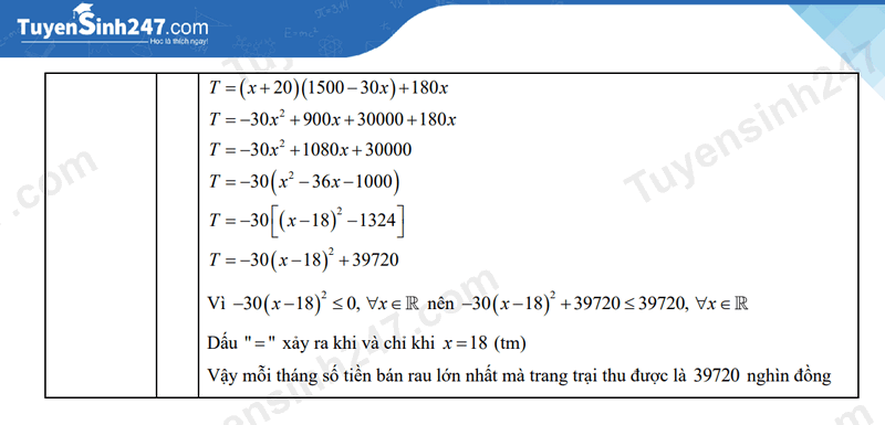 Dap an de thi vao lop 10 mon Toan 2025 - Hai Duong