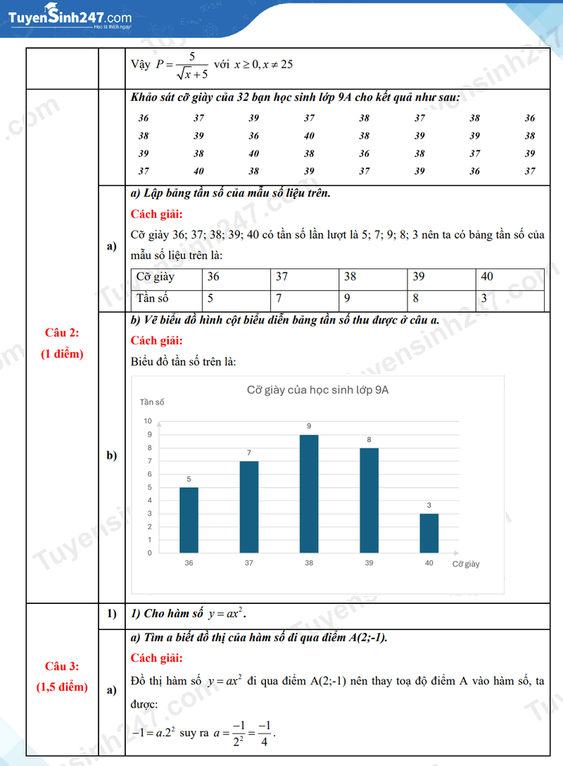 Dap an de thi vao lop 10 mon Toan 2025 - Nam Dinh