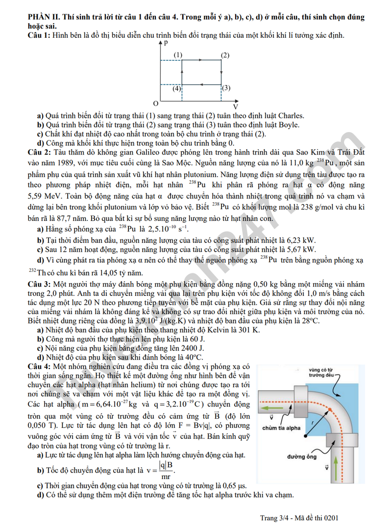 De thi thu tot nghiep THPT 2025 lan 2 mon Ly - So GD&DT Thai Nguyen