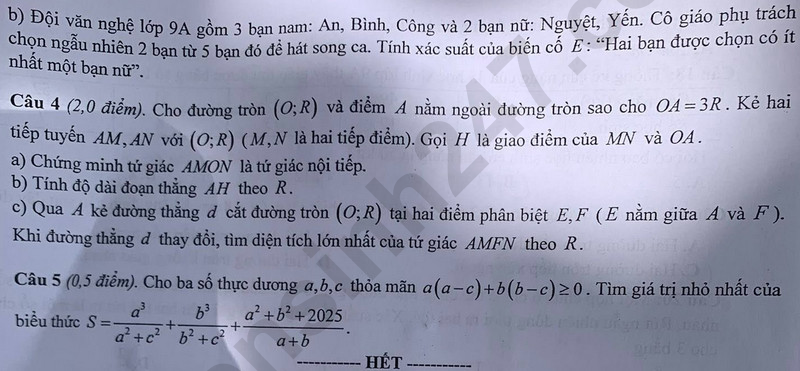 Dap an de thi vao lop 10 mon Toan 2025 - Bac Giang