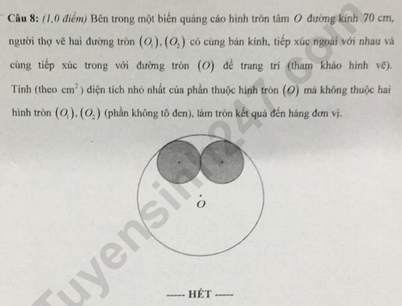 Dap an de thi vao lop 10 mon Toan 2025 - Tay Ninh