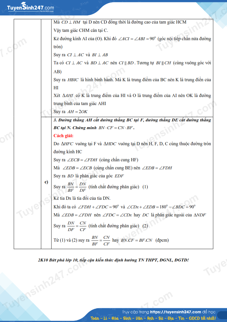 Dap an de thi vao lop 10 mon Toan 2025 - Binh Dinh