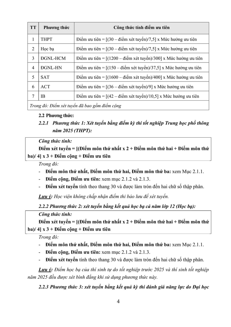 Thong tin tuyen sinh Hoc vien Hang khong Viet Nam nam 2025