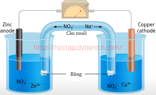 Pin Galvani được coi là nguồn điện hoá học đầu tiên mà con người phát minh  ra. Pin Galvani Zn-Cu được biểu diễn ở hình bên. [đã giải] – Học Hóa Online