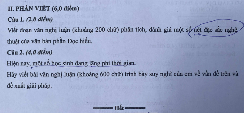 Dap an de thi vao lop 10 mon Van 2025 - Bac Ninh
