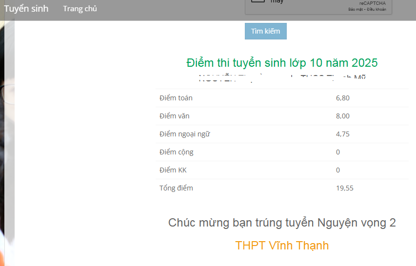 Da co diem thi vao lop 10 Can Tho nam 2025