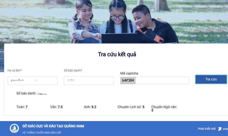 Da co diem thi vao lop 10 Quang Nam nam 2025