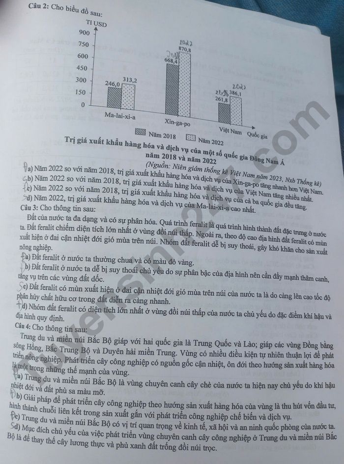 Dap an mon Dia ma de 0937 - tot nghiep THPT nam 2025