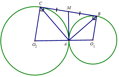 A diagram of a triangle with a green line and a blue circle
AI-generated content may be incorrect.
