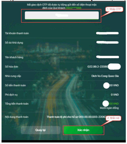 Huong dan thanh toan le phi xet tuyen Dai hoc 2025 - Chi tiet