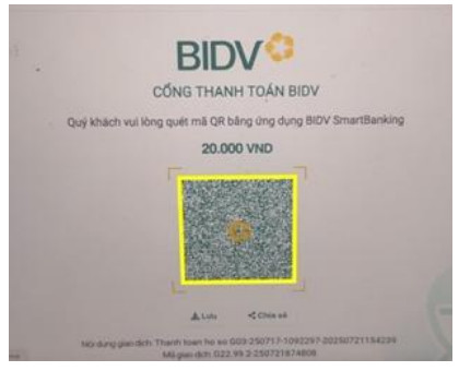 Huong dan thanh toan le phi xet tuyen Dai hoc 2025 - Chi tiet