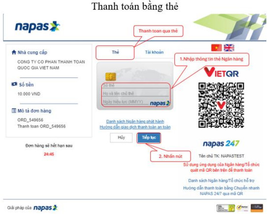 Huong dan thanh toan le phi xet tuyen Dai hoc 2025 - Chi tiet