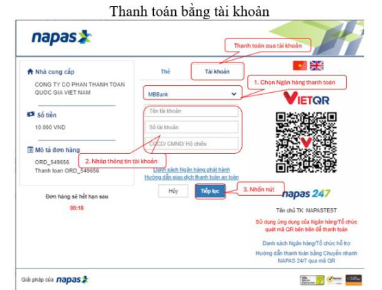 Huong dan thanh toan le phi xet tuyen Dai hoc 2025 - Chi tiet