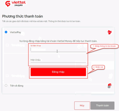 Huong dan thanh toan le phi xet tuyen Dai hoc 2025 - Chi tiet
