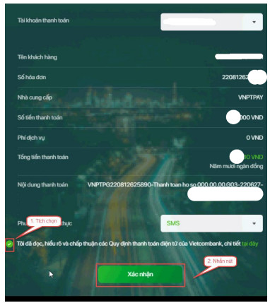 Huong dan thanh toan le phi xet tuyen Dai hoc 2025 - Chi tiet