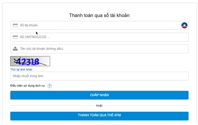 Huong dan thanh toan le phi xet tuyen Dai hoc 2025 - Chi tiet