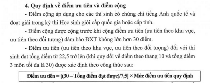 Quy doi diem truong Dai hoc Kiem sat nam 2025