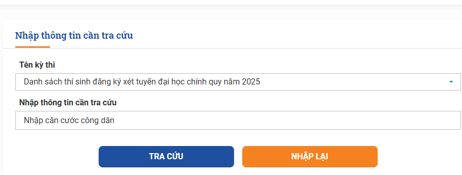 Dai hoc Thuong mai mo cong tra cuu diem xet tuyen 2025