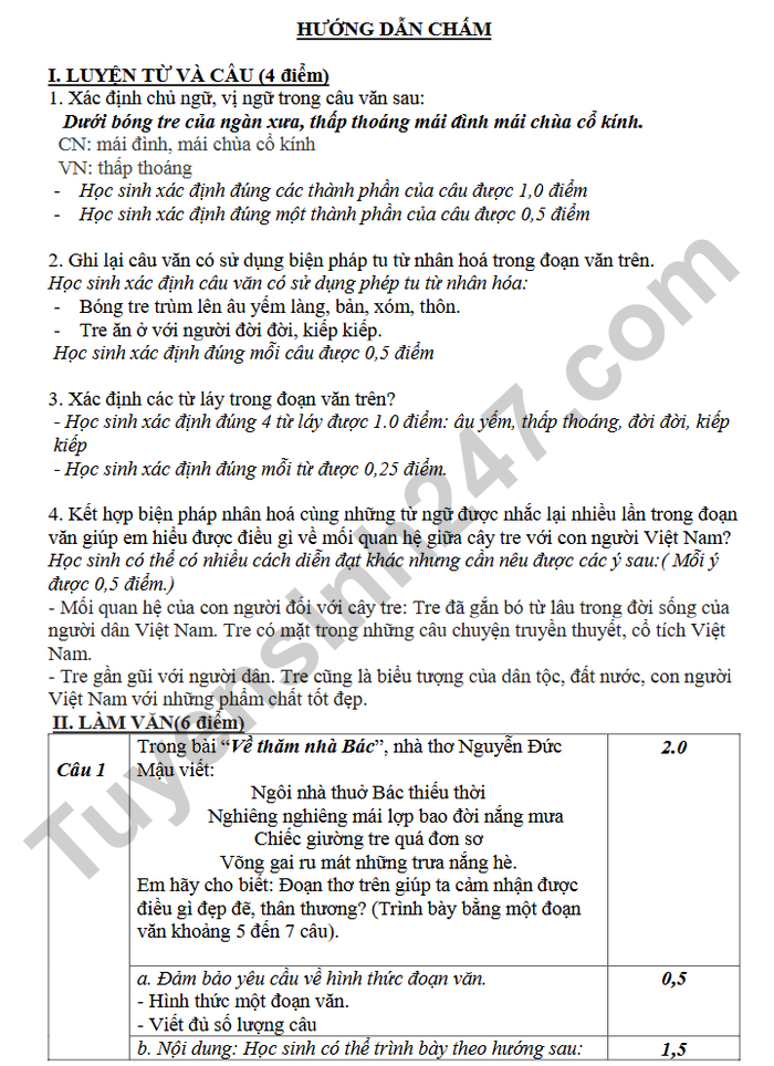 De KSCL dau nam lop 6 mon Van-Tieng Viet 2025 - THCS Phuong Cuong Xa