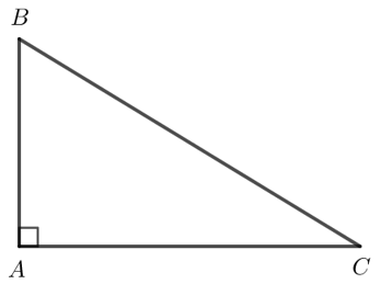 Cho tam giác ABC vuông tại A. a) Khoảng cách từ điểm B đến đường thẳng AC  bằng độ dài đoạn thẳng nào