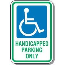 Handicap Signs - Handicapped Parking Only (Symbol of Access) | Seton