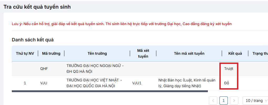 Huong dan tra cuu ket qua trung tuyen va xac nhan nhap hoc DH 2025