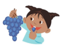 A cartoon of a child eating grapes

AI-generated content may be incorrect.