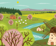 Misbehavior Boy Chase Hen On Farm Stock Vector (Royalty Free) 1662853495 |  Shutterstock