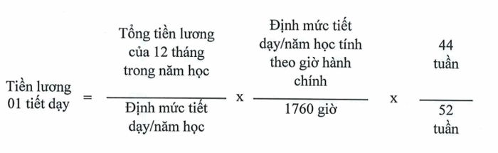 Nha giao khong duoc tra tien luong day them qua 200 tiet/nam hoc