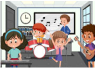 A group of kids playing instruments in a classroom

AI-generated content may be incorrect.