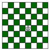 A green and white checkerboard with a crown

Description automatically generated